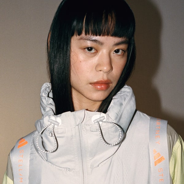 Blanco Chaqueta Deportiva adidas by Stella McCartney Tejida