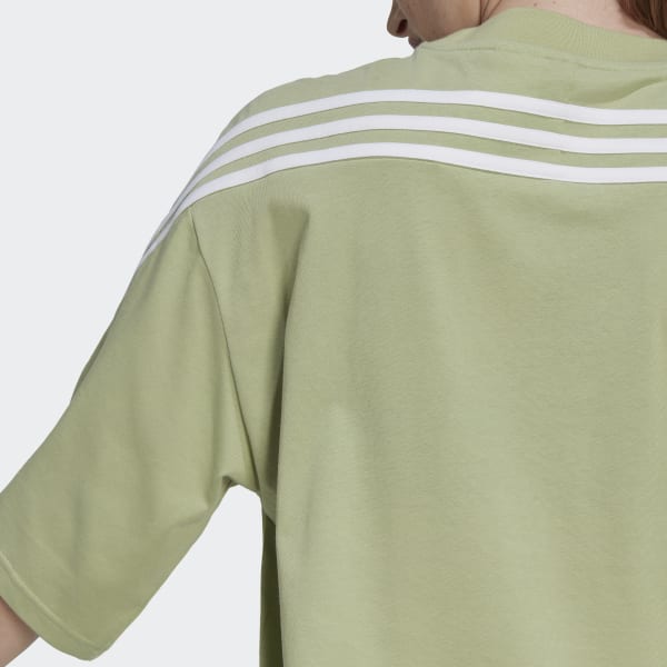 Zielony Sportswear Future Icons 3-Stripes Tee EBT27