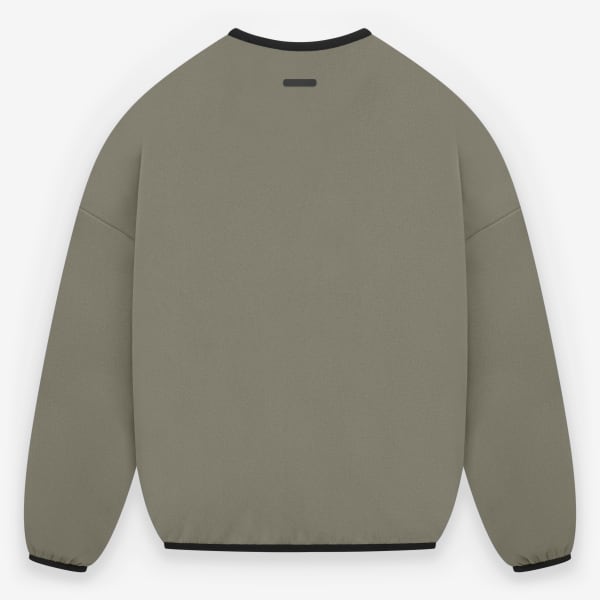 Brown Fear of God Athletics Suede Fleece Crewneck Sweatshirt