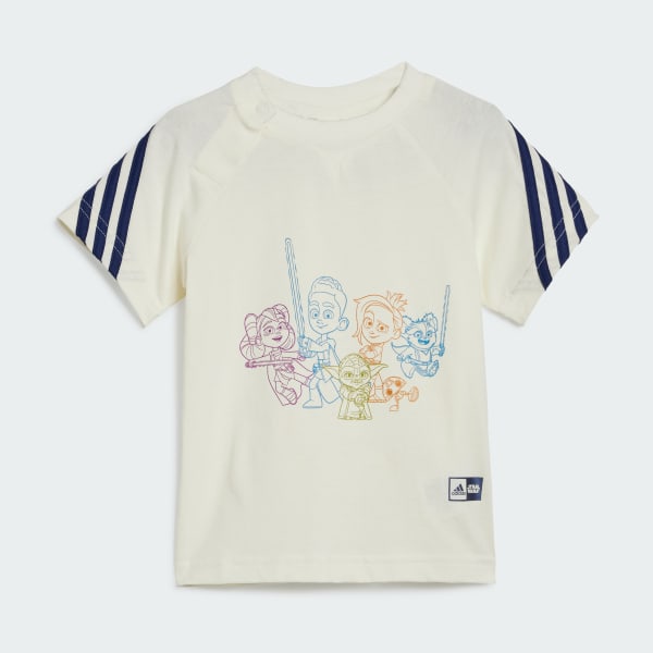 Blanco Conjunto de Camiseta adidas x Star Wars Young Jedi
