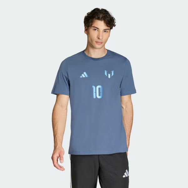 Blue MESSI NAME&NUMBER GRAPHIC T-SHIRT