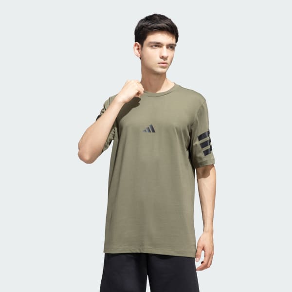 adidas Future Icons Stripes Tee Green adidas India