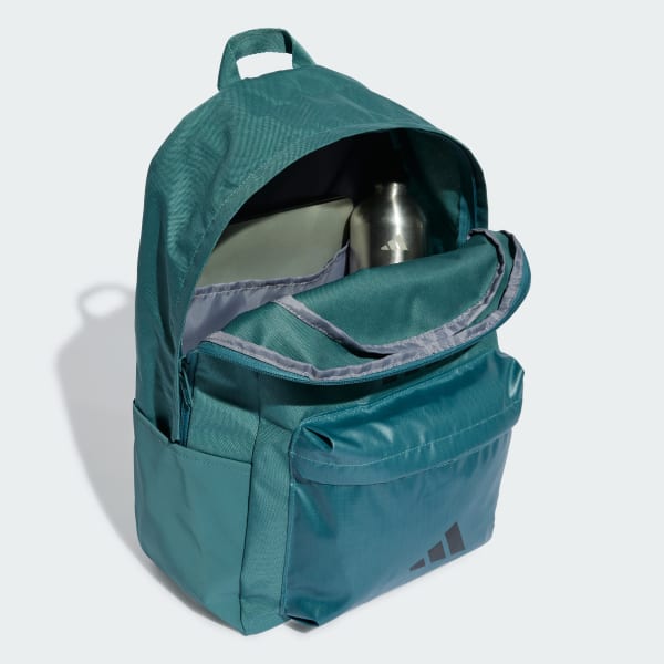 Green Classic Back-to-School 3-Stripes Backpack