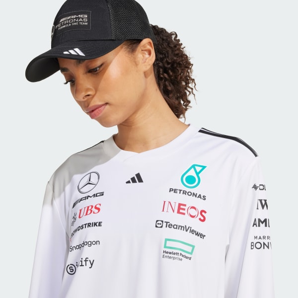 cerná KŠILTOVKA MERCEDES - AMG PETRONAS FORMULA ONE TEAM SNAPBACK LOGO TRUCKER