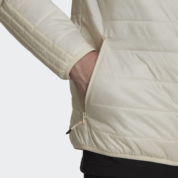 Beige Padded Hooded Puffer jakke TR720