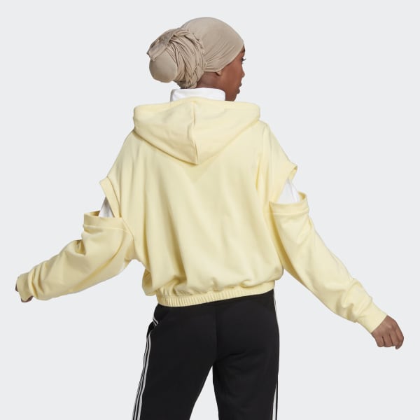 Κίτρινο Hyperglam 3-Stripes with Cutout Detail Sweatshirt F3921