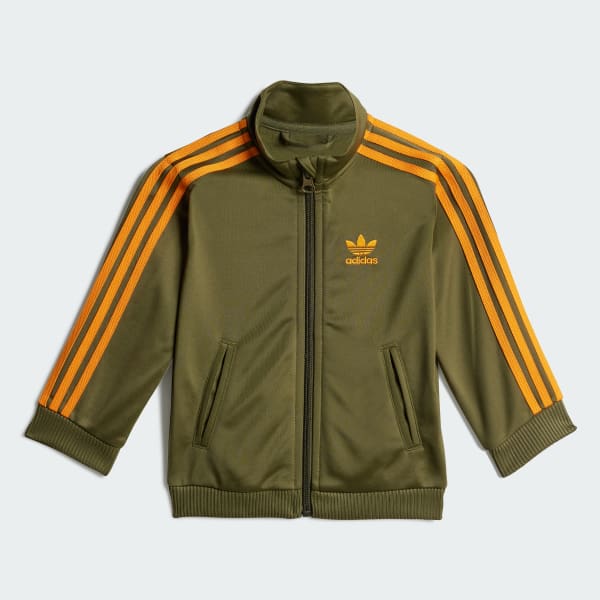 adidas Adicolor Firebird Track Suit Kids Green Free Shipping