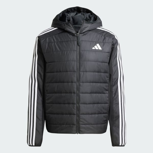 Negro Chaqueta Térmica Essentials 3 Tiras Híbrida