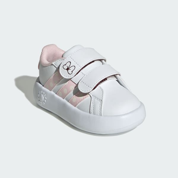 Hvid adidas Disney Minnie Mouse Grand Court sko til børn