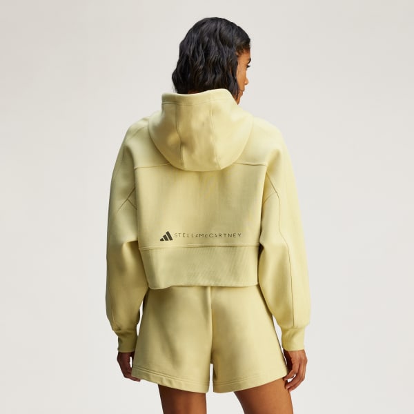 Yellow adidas by Stella McCartney Sportswear Cropped Hoodie