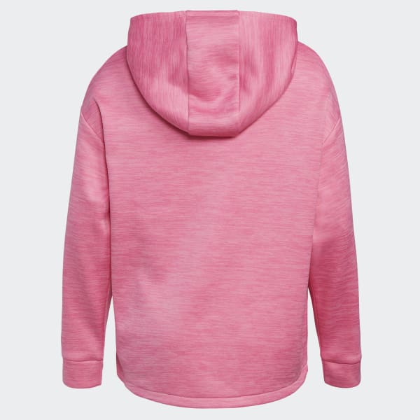 Pink Mélange Fleece Pullover Hoodie GA8228X
