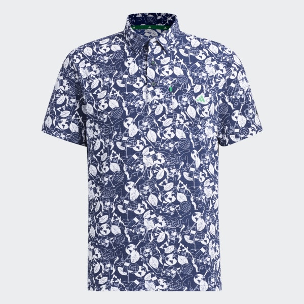 Bla Play Green Graphic Polo Shirt