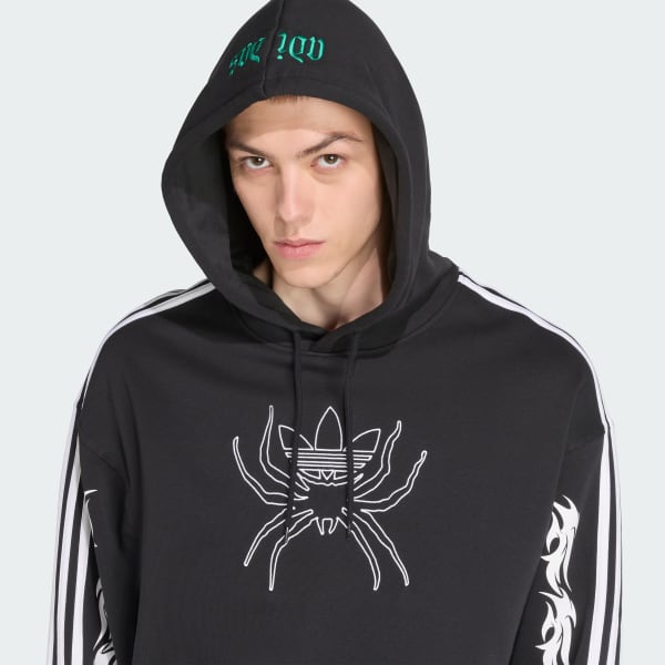 adidas Spiders Loose Hoodie - Black | Free Shipping with adiClub