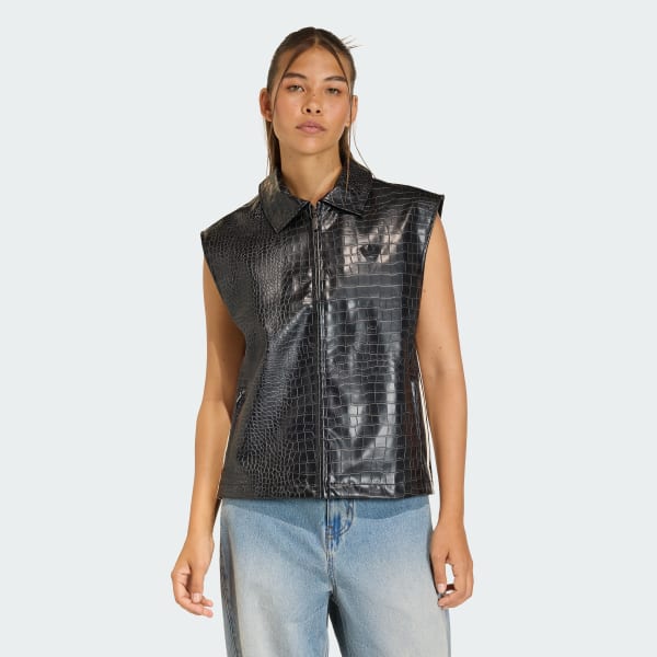 Preto COLETE MATERIAL SINTÉTICO