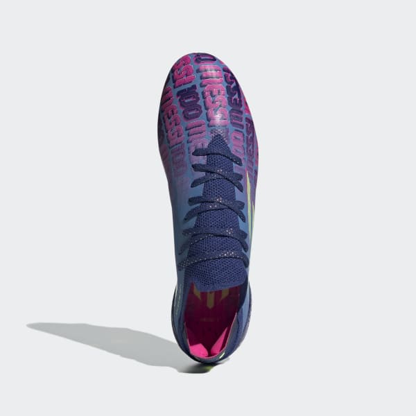 Azul Zapatos de Fútbol X Speedflow.1 Messi Terreno Firme LET31
