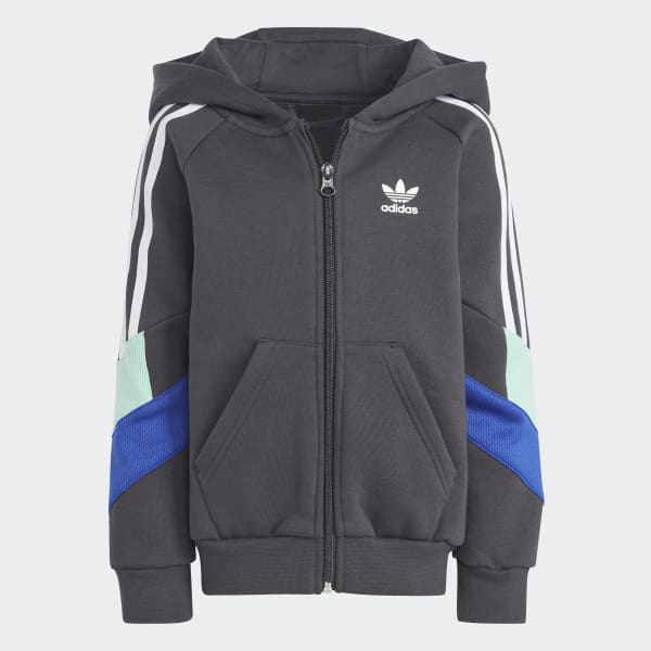 gris Ensemble veste à capuche zippée adidas Rekive