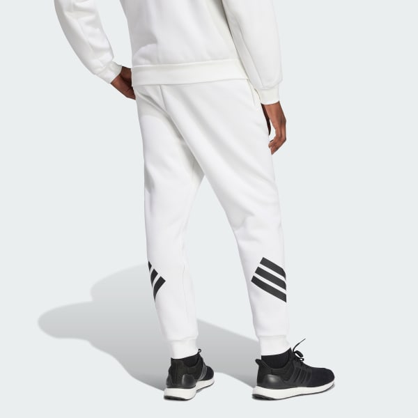 Weiss Future Icons 3-Streifen Hose