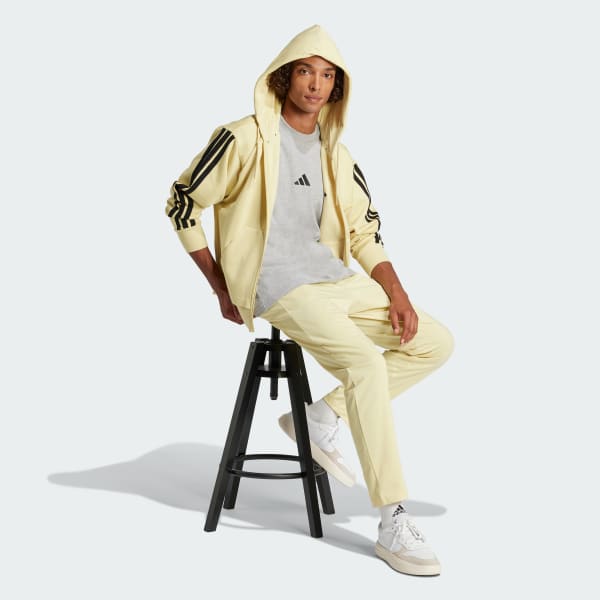 Siva Tričko Essentials 3-Stripes Single Jersey