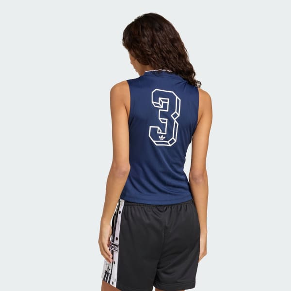 Blauw adidas Originals V-Hals