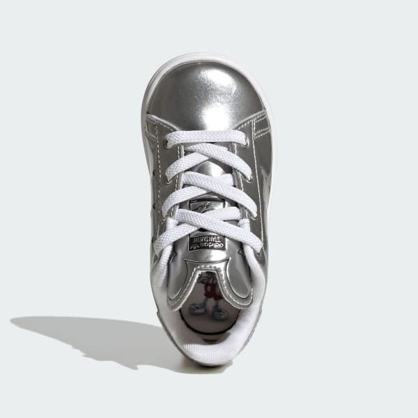 Silver adidas Originals x Disney Mickey Stan Smith Shoes Kids