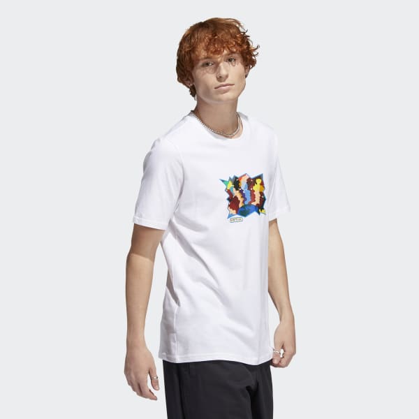 Hvit Mettz World Peeps Short Sleeve T-skjorte VA375