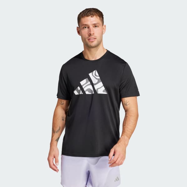 Negro Polera Run It Brand Love