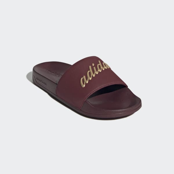 Adidas cheap adilette maroon