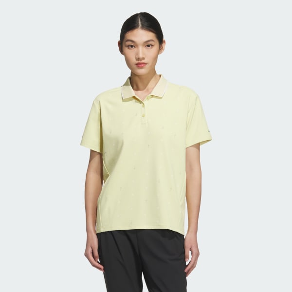 イエロー 【ゴルフ】モノグラム 半袖ポロシャツ