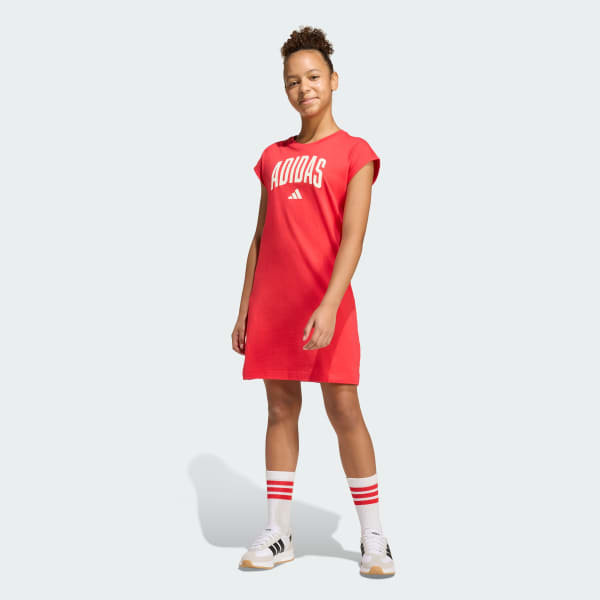 Vermelho VESTIDO SEASONALS COLLEGIATE TYPOGRAPHY