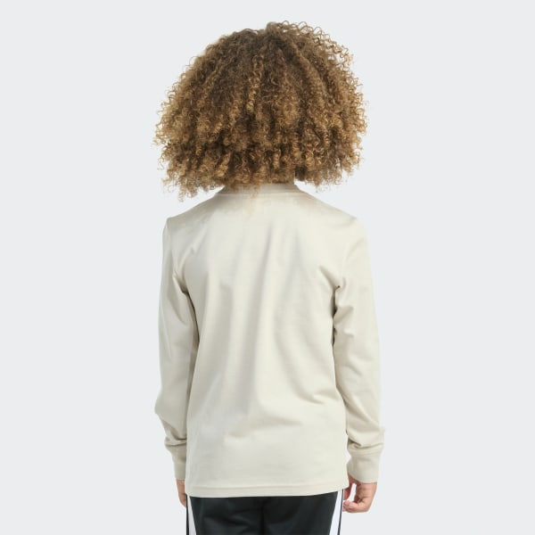 Beige Long Sleeve Expression Tee

