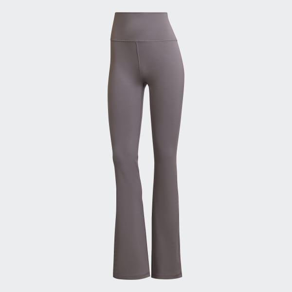 Gris Mallas Acampanadas adidas Yoga Studio Corte Alto