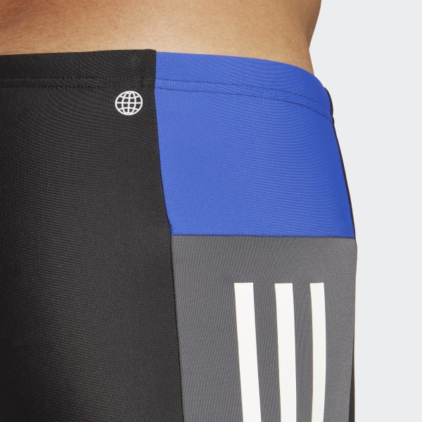 Svart Colorblock 3-Stripes Swim Boxers