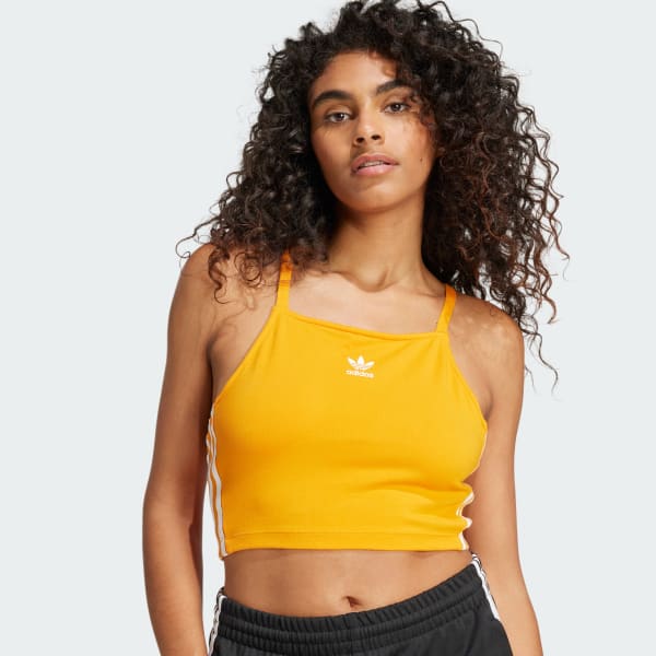 Adidas yellow crop top 2025