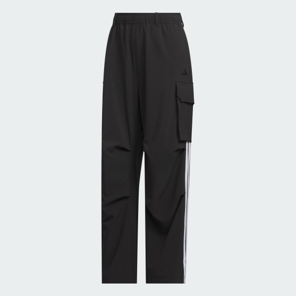 Black 스트레이트 오픈 헴 팬츠