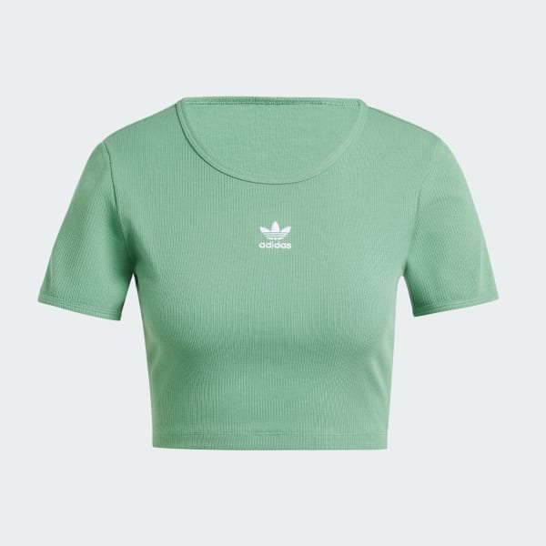 Green Essentials Ribbed Tee
