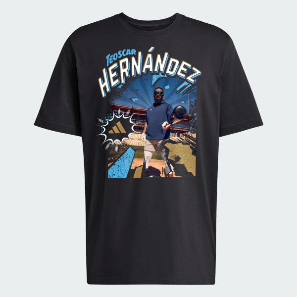 adidas Teoscar Hernández Graphic Tee - Black | Free Shipping with