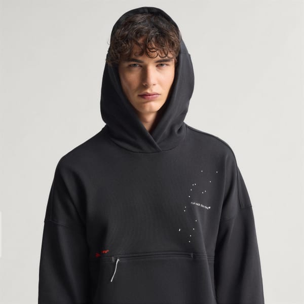 ブラック エルマノス コウモリフーディー（ジェンダーニュートラル）/ H. Koumori Hoodie (Gender Neutral)