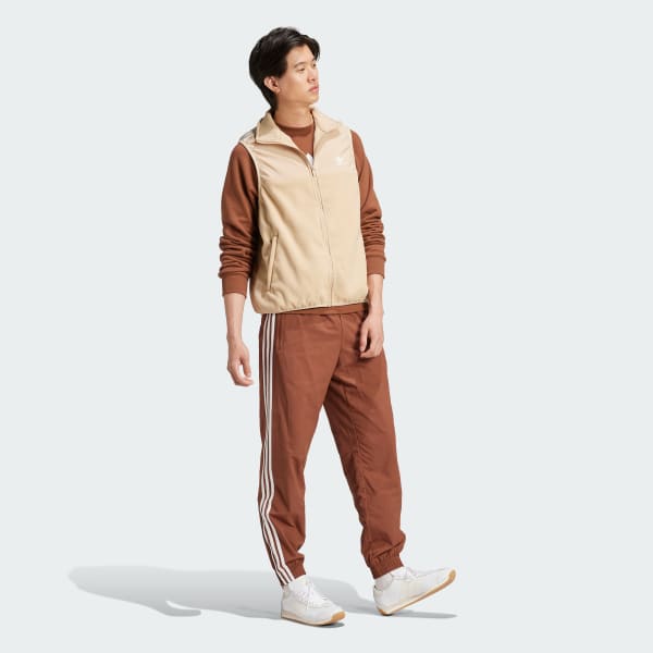 Bej Adicolor 3-Stripes Microfleece Yelek