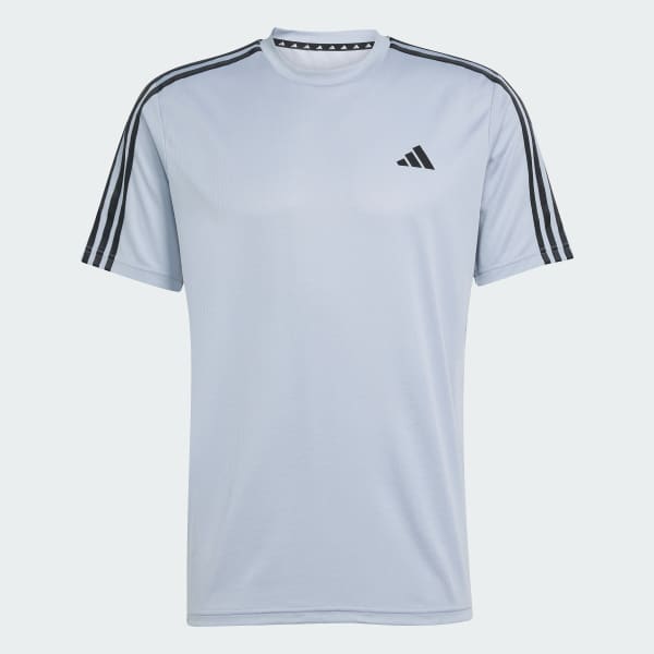 สีเทา เสื้อยืดเทรนนิง Train Essentials 3-Stripes
