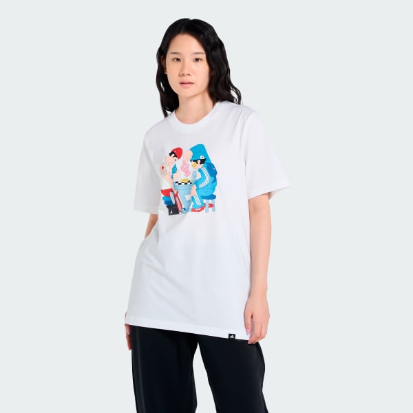 สีขาว เสื้อกราฟฟิกหมากรุกไทย