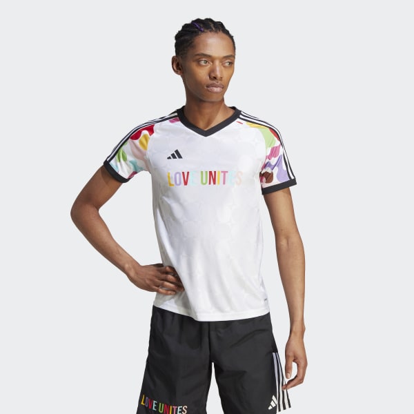 Hacer un nombre codo referir adidas Pride Pre-Match Jersey - White | Unisex Soccer | adidas US