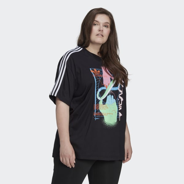 Preto T-shirt (Plus Size)