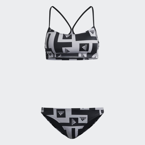 cerná Bikiny Logo Graphic YY105