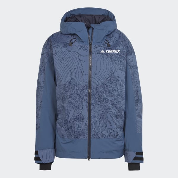 Niebieski Terrex 2-Layer Insulated Snow Graphic Jacket MLT14