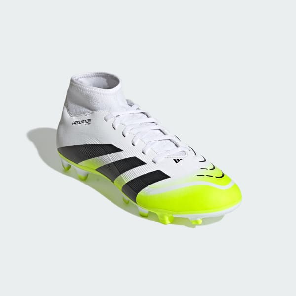 Blanco Zapatos de fútbol con calcetín para terreno firme/multiterreno Predator Club