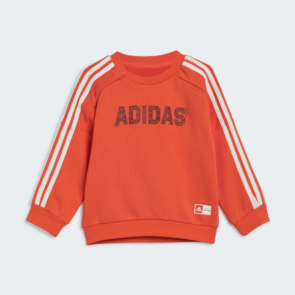 Orange adidas x Disney Mickey Mouse Crewneck and Jogger Set