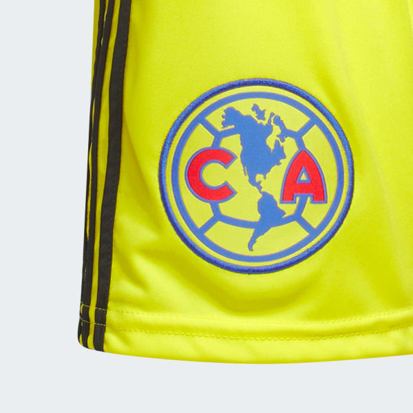 Amarillo Shorts Local Club América 25/26 para niños