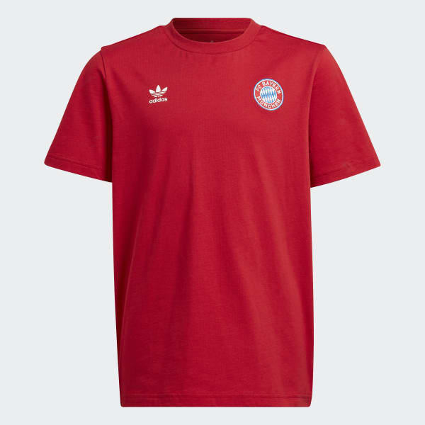 Rosso T-shirt Essentials Trefoil FC Bayern München
