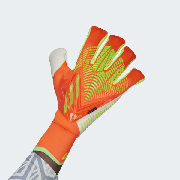 Orange Predator Edge Fingersave Pro Goalkeeper Gloves DVJ64