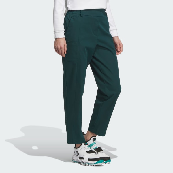 アディダス プライムグリーン コーデュロイアンクルパンツ L adidas（アディダス）の「プライムグリーン コーデュロイ